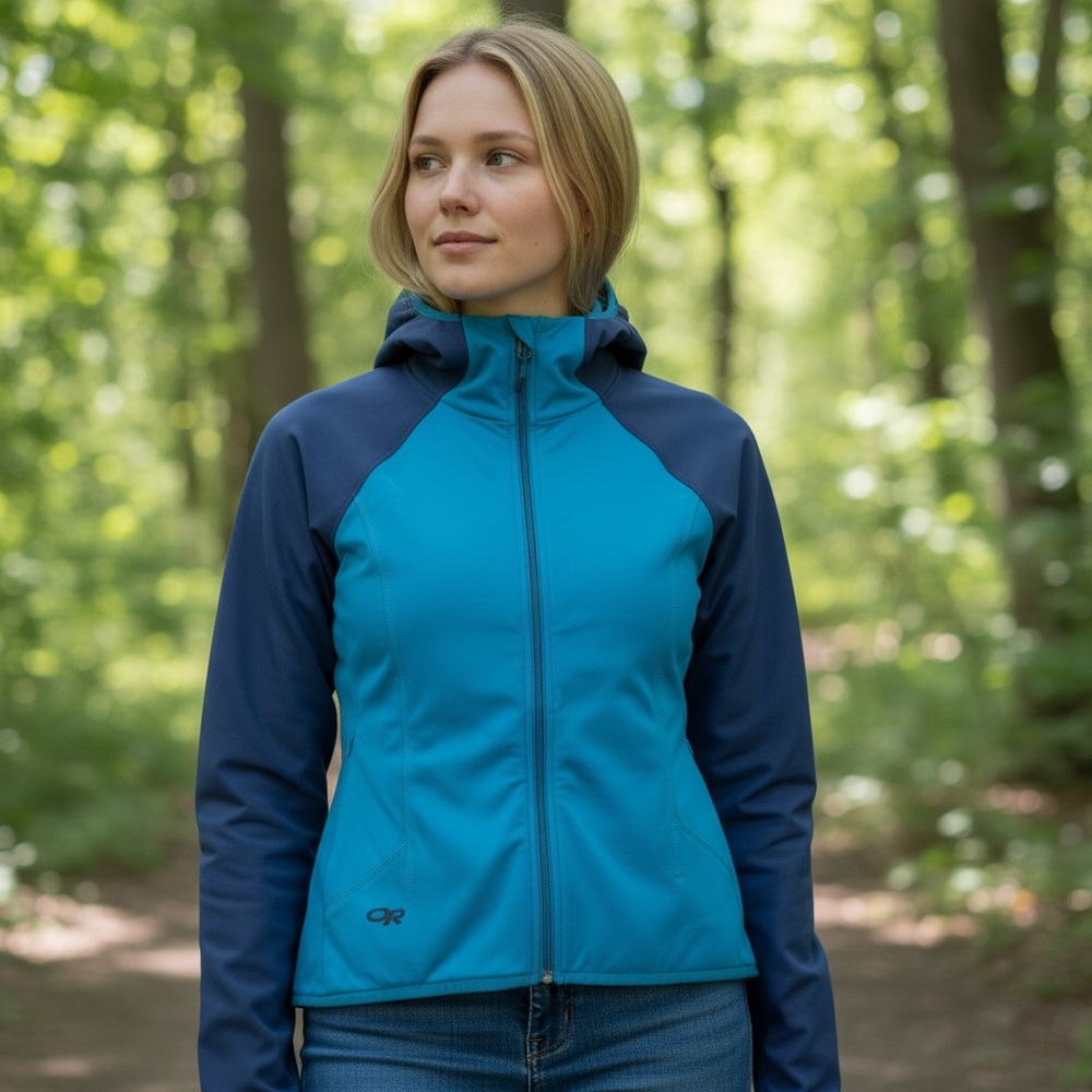 Outdoor Research Blue Fleece Lined Jacket size Small